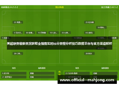 英超联赛最新赛况获取全指南实时比分赛程分析技巧数据平台与官方渠道解析